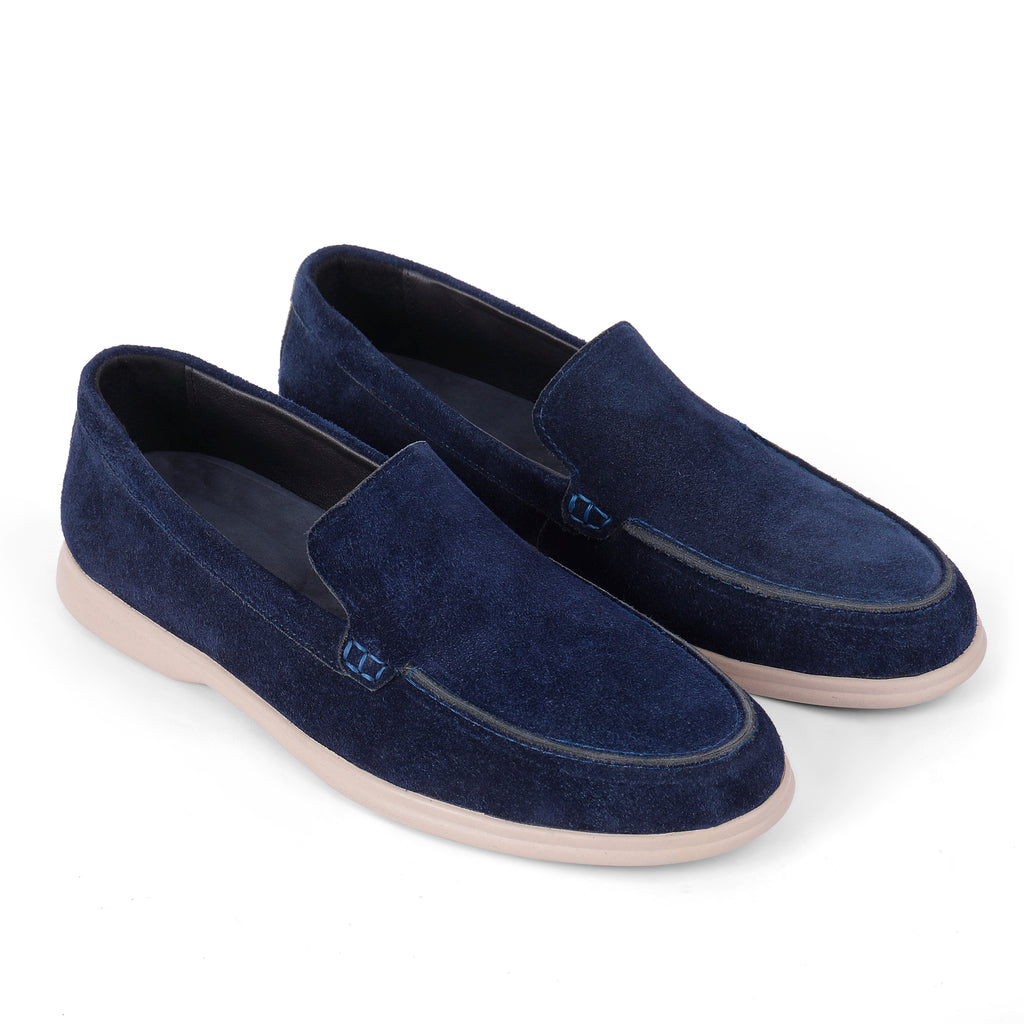 Jasper Suede Summer Loafers - Blue