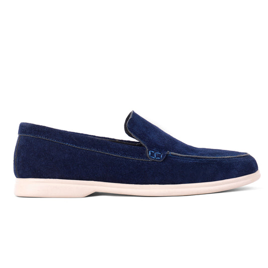 Jasper Suede Summer Loafers - Blue