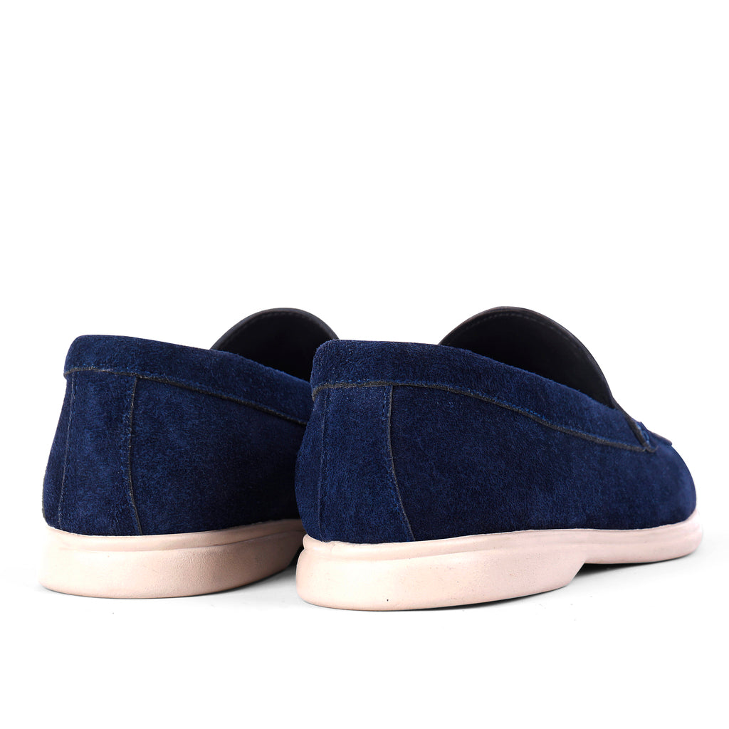 Jasper Suede Summer Loafers - Blue