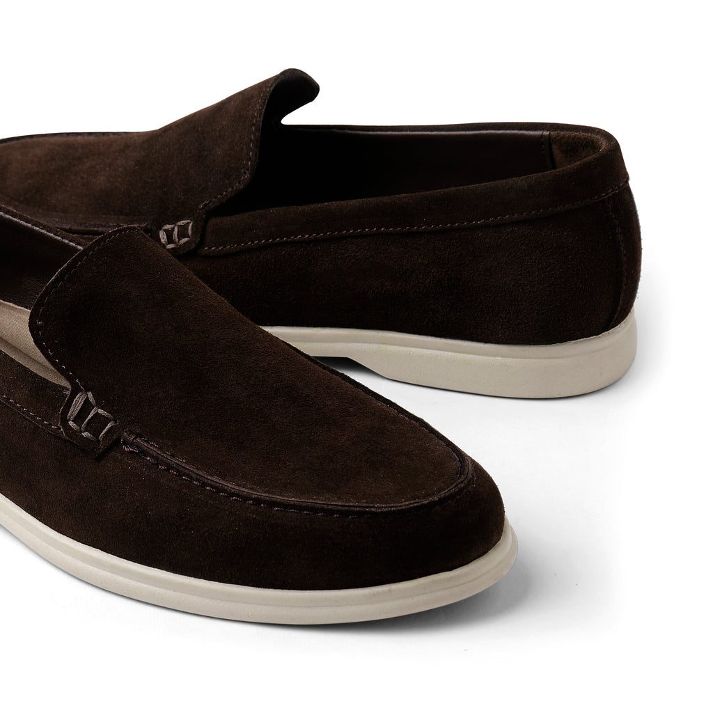 Jasper Suede Summer Loafers - Brown