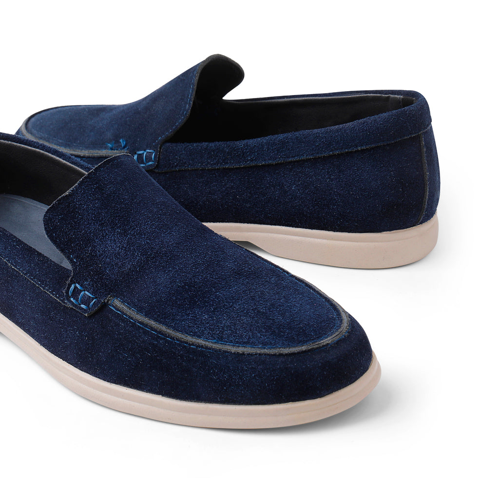 Jasper Suede Summer Loafers - Blue