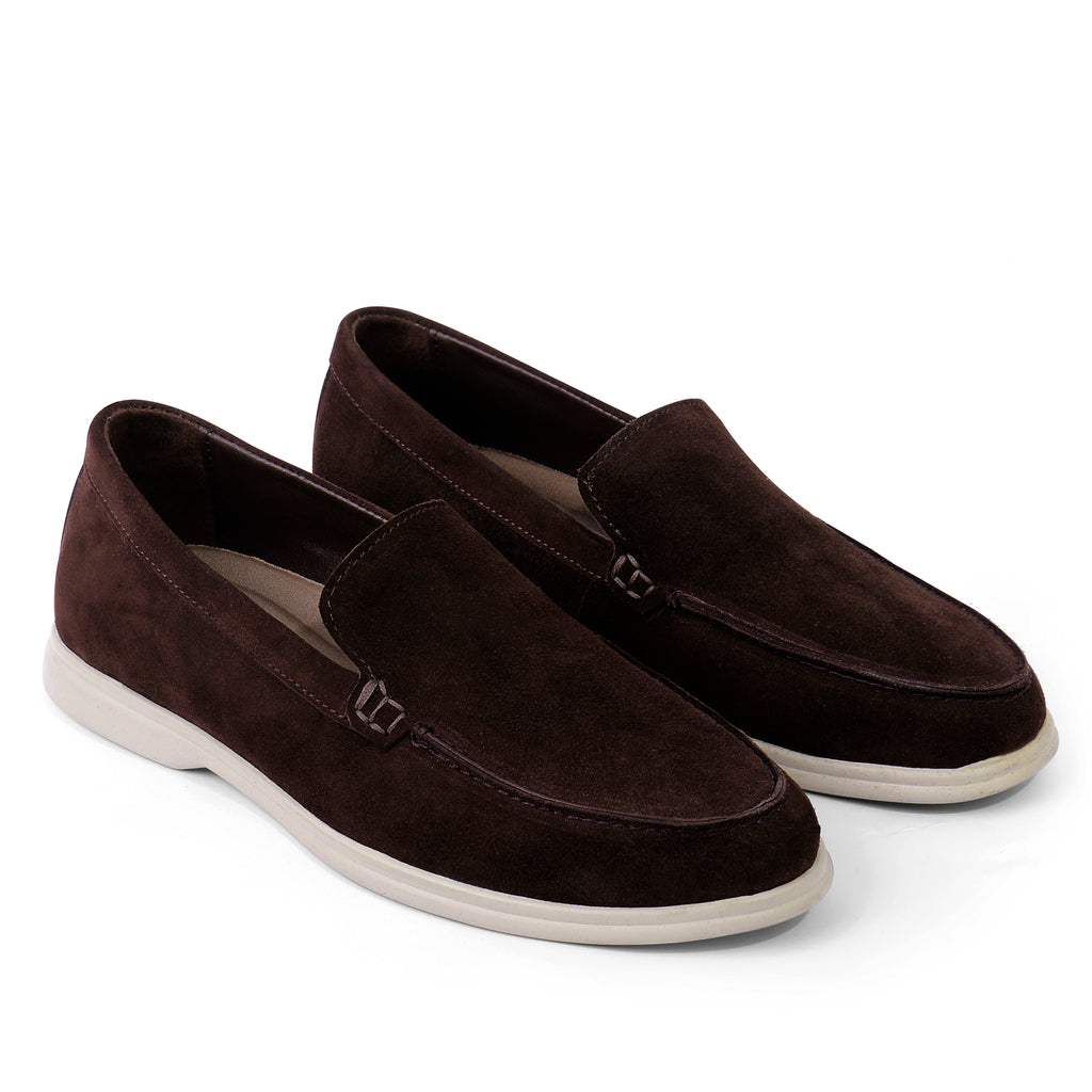 Jasper Suede Summer Loafers - Brown