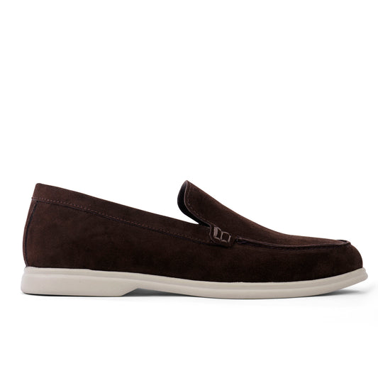 Jasper Suede Summer Loafers - Brown