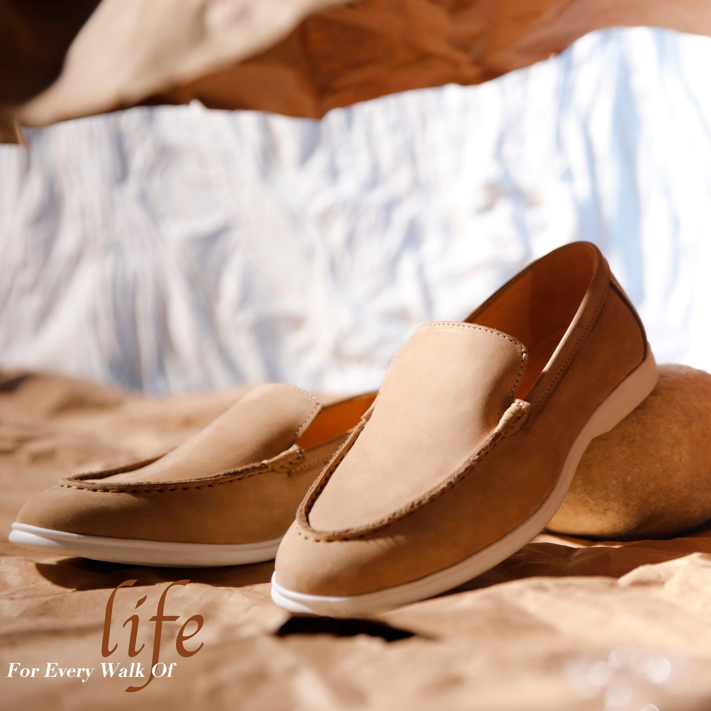 Jasper Summer Walk Loafers - Beige